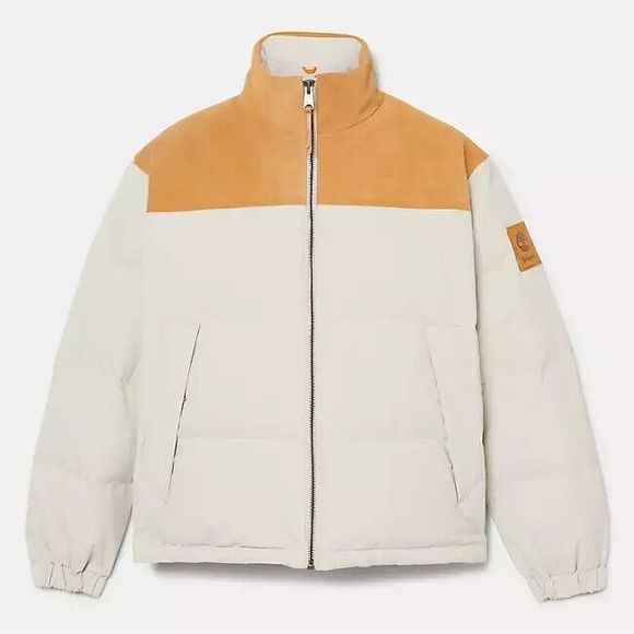 Timberland Men’s Mount Welch Water-Repellent Puffer Jacket Size XL, Taupe - Picture 1 of 2